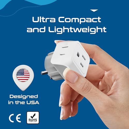 Ultimate Universal Travel Adapter: 35 W Fast Charging Power Converter with PD & QC 3.0, Dual USB-C & Triple USB Ports for Seamless Global Connectivity – Compatible with Type A, C, G, I Outlets for Effortless Charging Across EU, US, UK & Beyond – Perfect Travel Companion for Modern Explorers