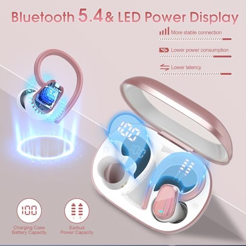 Experience the Future of Sound with OYIB Bluetooth 5.4 Wireless Earbuds – Immersive Deep Bass Sport Headphones with IP7 Waterproof Durability, 50-Hour Playtime, and Advanced ENC Microphone for Superior Call Clarity – Perfectly Crafted for Fitness Enthusiasts and Active Lifestyles in Elegant Cream White