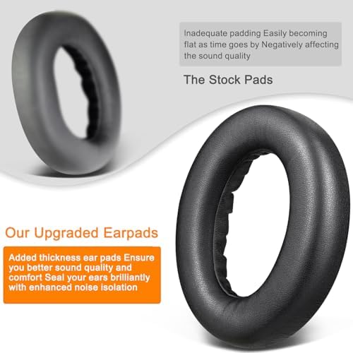 Transform Your Listening Experience with SOULWIT Replacement Earpads for Bose Quiet Comfort Wireless Headphones – Luxurious Ultra-Soft Protein Leather Cushions with Advanced High-Density Noise Cancelling Foam in Elegant Sandstone – Maximum Comfort, Superior Sound Isolation, and Effortless Installation for Extended Headphone Lifespan