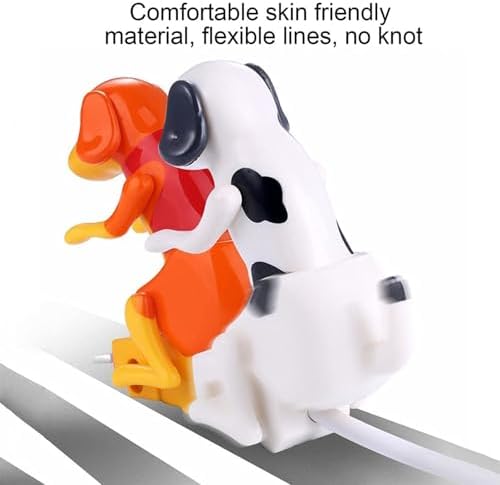Playful Dog Humping USB Charger – Fast Charging Cable for i Phone & Type-C Devices – Whimsical Gift for Dog Lovers – Lightweight, Durable & Travel-Ready Design for Effortless Power – Add Humor to Your Charging Experience with this Unique Accessory