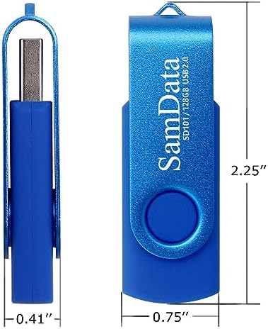 Maximize Your Storage with 128 GB USB Flash Drives 2 Pack – High-Speed Thumb Drives with LED Indicator for Effortless Data Backup and Transfer (Black) Ideal for Windows and Mac Compatibility