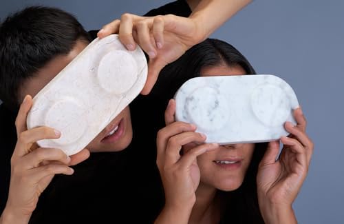 Elevate Your Charging Experience with the Einova Dual Classic Stone – Luxurious Wireless Charging Pad in Genuine Black Marquina Marble, Handcrafted in Italy, Featuring a 6 ft Integrated USB-C Cable for Fast Charging of Smartphones, Wireless Earbuds, and Smartwatches – Unmatched Aesthetics and Broad Compatibility for Qi-Enabled Devices