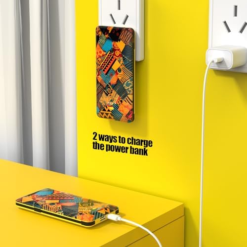 Compact 10000 m Ah Portable Charger with Built-In Cables and AC Wall Plug – Essential USB-C Power Bank for i Phones, Samsung Devices, and Tablets in Vibrant Green – Ultimate Travel Companion for Fast Charging and Universal Compatibility