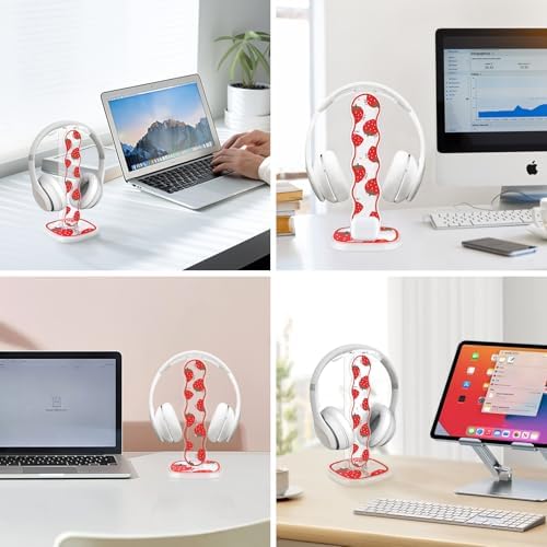 CamyCosy Headphone Holder for Desk, Gaming Headset & Earphone Stand with Tulip Flowers Pattern – Enhanced Compatibility and Speed