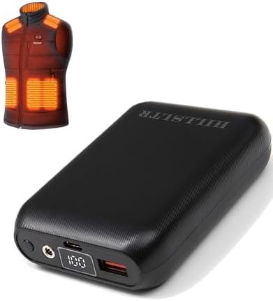 High-Capacity 20,000 m Ah Rechargeable Battery Pack for Heated Vests – Versatile 5 V/7.4 V/12 V Power Bank with LED Status Display, DC/USB/Type-C Outputs for Ultimate Heating Solutions – Perfect for Outdoor Adventures and Cold Weather Comfort
