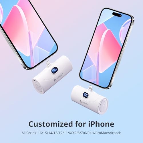 Ultra-Compact 5000 m Ah USB-C Power Bank with 20 W Quick Charge – Lightweight Mini Phone Charger for i Phone 15/16, Samsung & Android Devices – Reliable Emergency Charging Solution with Advanced Safety Features for On-the-Go Power