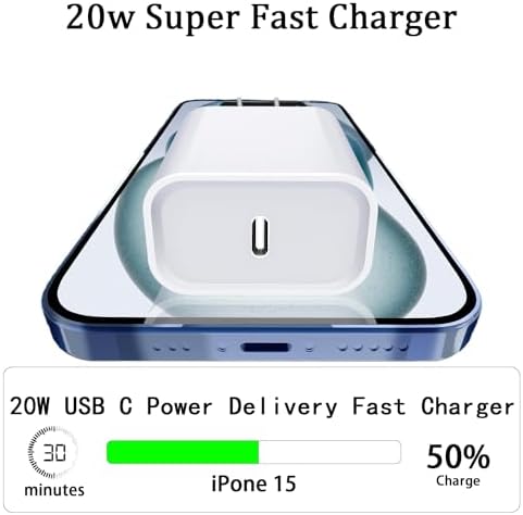 Revolutionize Your Charging Experience with the 20 W USB-C PD Power Adapter and 100 W USB-C Cable – Featuring LED Digital Display for i Phone 15 Pro Max, i Pad Pro, Galaxy Ultra, Pixel, Tablets, and Nintendo Switch – Perfect for Fast-Paced Lifestyles and Rapid Power Needs