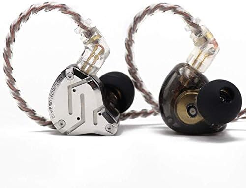 Linsoul KZ ZS10 Pro Hybrid IEM Earbuds – 4 BA + 1 DD High-Fidelity Wired In-Ear Monitors with Stainless Steel Faceplate and Detachable Cable, Ideal for Musicians and Gamers with Built-in Mic, Unmatched Sound Clarity and Versatile Compatibility
