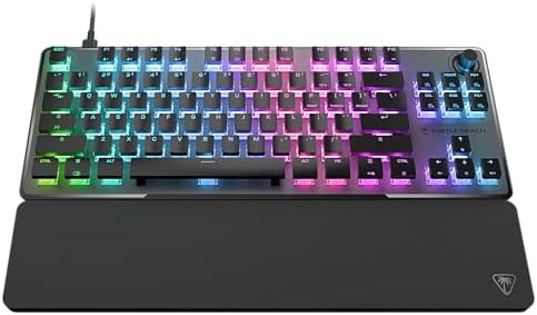 Experience Unmatched Gaming Precision with Turtle Beach Vulcan TKL Tenkeyless Mechanical Keyboard – Linear Titan Switch, Customizable AIMO RGB Lighting, Durable Aluminum Build, and Portable USB-C Connectivity for Ultimate Performance and Style