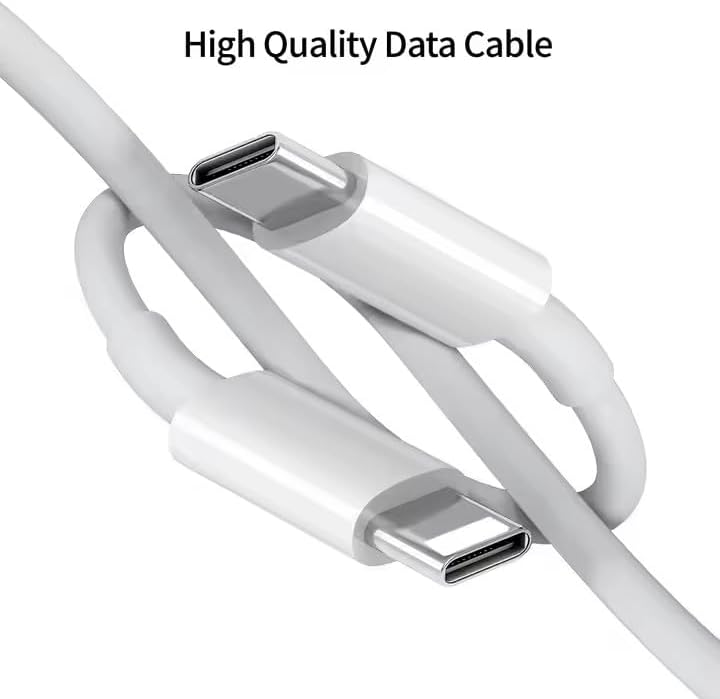 Rapid Charge 25 W USB-C PD Wall Charger with Dual Cables – Travel-Friendly Fast Charging Solution for i Phone 15/14/13/12, Samsung Galaxy S24/S23, Google Pixel, and i Pad – Compact Design for On-the-Go Power Delivery with Enhanced Safety Features