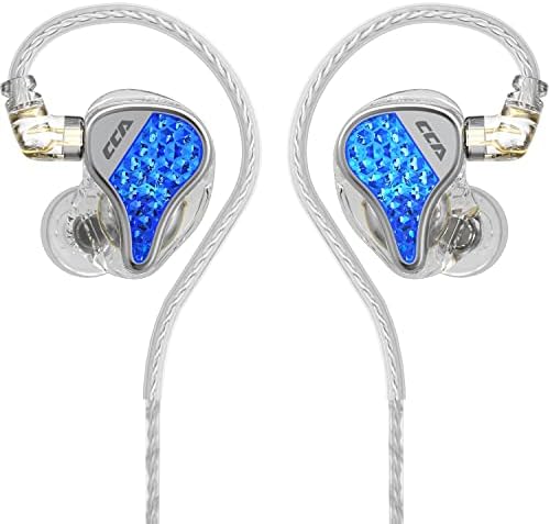 Discover the CCA LYRA Extra Bass Dynamic Driver Hi-Fi In-Ear Headphones – Premium Detachable Wired Earbuds for Audiophiles and Gamers (Sleek Blue Design, Integrated Microphone) – Unmatched Comfort and Superior Sound Clarity for All-Day Enjoyment