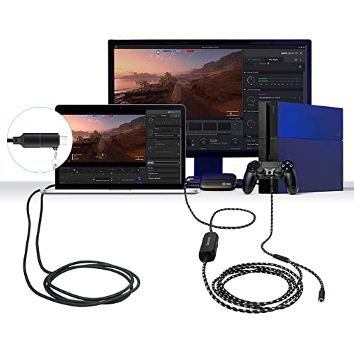 weishan 6.6 ft USB C Cable for Elgato HD60 S+, HD60 X Game Capture Card & Wave 3 XLR Mic – Ultra-Fast Charging & Data Transfer, Enhanced Performance with Included Adapter – Perfect for Gamers and Audio Professionals
