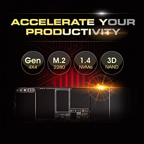 Elevate Your Computing Experience with Silicon Power 500 GB UD90 NVMe 4.0 Gen4 PCIe M.2 SSD – Lightning-Fast Read/Write Speeds of 5,000/2,700 MB/s for Gamers and Creators – Compact, Reliable Storage Solution with Superior Compatibility for All Devices