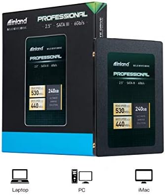 Unlock Lightning-Fast Performance with INLAND Professional 1 TB SSD – Cutting-Edge 3 D NAND SATA III 6 Gb/s 2.5″ Internal Solid State Drive for Ultimate Reliability and Versatile Compatibility