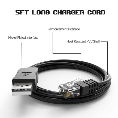 USB to RJ11 Radar Detector Cable Compatible with Beltronics, Escort Passport 9500ix, Uniden R1 R3 R7, Replacement Power Cord for Radar Detectors,5Ft – Enhanced Compatibility and Speed