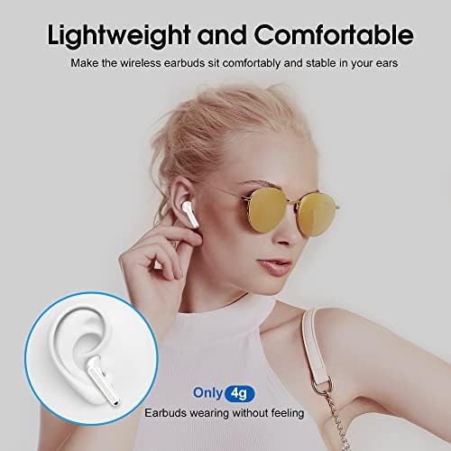 Elevate Your Audio Experience with OYIB Bluetooth 5.3 Wireless Earbuds – Advanced Noise Cancelling Earphones Featuring 4-Mic Clarity, Touch Control, and IPX7 Waterproof Design for Enhanced Workout Performance – LED Battery Display for Real-Time Monitoring and Effortless Connectivity