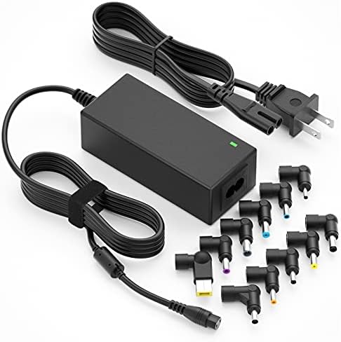 Universal 65 W Laptop Charger by Powseed – Versatile Power Supply for HP, Dell, Acer, Asus & More – 15 Interchangeable Tips for Maximum Compatibility – Safe, Fast Charging with Built-In Protection Against Overheating & Short-Circuit – Perfect Replacement for 45 W Chromebook & 65 W Laptop Adapters – Level VI Energy Efficiency – Ideal for HP Envy, Dell Inspiron, Samsung, Toshiba, and More – Sleek & Compact Design for On-the-Go Professionals – Reliable AC Adapter for Notebook & Ultrabook Users – Get the Power You Need for All Your Devices in One Convenient Solution!