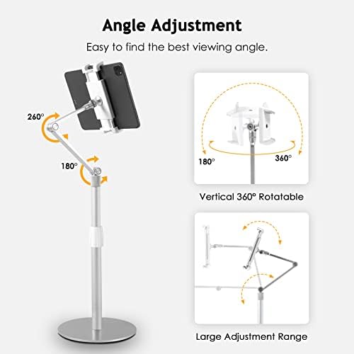 Ultimate Ergonomic Multi-Angle Phone Stand – Adjustable Holder for 3.5-11″ Devices, Ideal for Video Calls, Streaming, and Creative Recording – Lightweight, Portable Black Design for Enhanced Stability and Comfort
