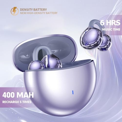 Revolutionary Bone Conduction Bluetooth Earbuds – Lightweight Clip-On Headphones for Active Lifestyles, Perfect for Sports and Outdoor Adventures – Sweatproof, Open Ear Design for Enhanced Comfort and Safety – Stay Aware While Enjoying Premium Sound Quality – Ideal for Commuters, Joggers, and Fitness Enthusiasts – Effortless Wireless Connectivity with Fast Pairing for Uninterrupted Listening – Durable and Portable for Everyday Use – Elevate Your Audio Experience with Innovative Technology that Combines Style and Functionality.