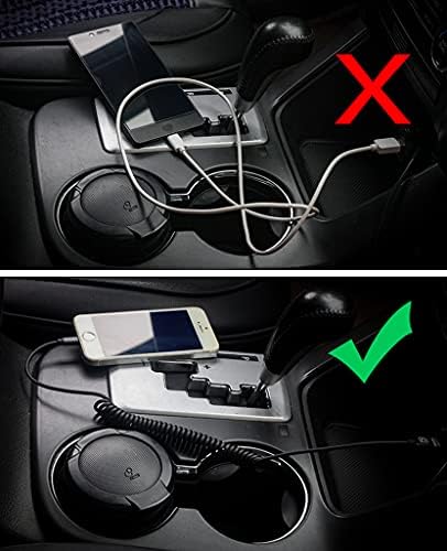 Terasako Coiled Lightning Cable for Car – 2 Pack, Flexible i Phone Charging Solution for 12 Pro Max, 12, 11, XS, XR & More – Durable, Tangle-Free Design with Fast Charging for On-the-Go Power