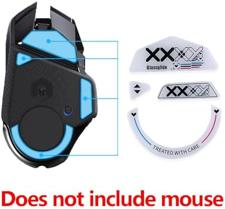 Transform Your Gaming with HUYUN Ultra Strong Glass Mouse Feet Skates for Logi G502 – Precision, Speed, and Effortless Gliding for Unmatched Performance! Enhance Your G502 Experience with Durable, Curved Edge Design for Reduced Friction and Superior Tracking in Competitive Play!