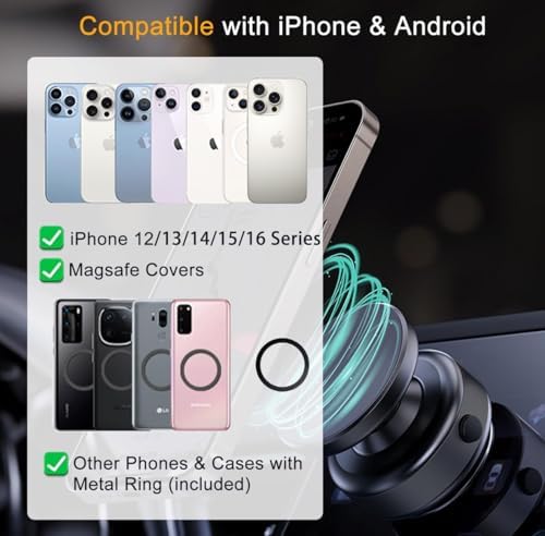 Revolutionary 2025 Suction Car Phone Holder – 360° Adjustable Electric Vacuum Magnetic Mount for Hands-Free Access in Cars, Gyms, and Home – Ultimate Smartphone Compatibility and Superior Stability for Effortless Navigating and Calling