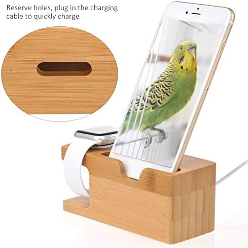 Eco-Friendly Bamboo Multi-Device Charging Station – Elegant Docking Organizer with Advanced Cable Management for Smartphones, Tablets, and Wearables – Optimize Charging Efficiency and Declutter Your Workspace with Style