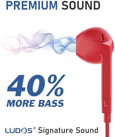 LUDOS FEROX USB-C Earbuds – Premium Wired Headphones for i Phone 16 & Samsung Galaxy Series, Featuring Exceptional Audio Clarity & Deep Bass, Ergonomically Designed for All-Day Comfort, Tangle-Free Cable for Streamlined Use, Supported by an Impressive 5-Year Warranty, Eye-Catching Vibrant Green Finish – Elevate Your Sound Experience for Music Lovers and Gamers Alike