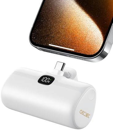 Ultra-Compact 5000 m Ah Mini Power Bank – 20 W Fast Charging Portable Charger for i Phone & Android – Lightweight Travel Essential with PD Compatibility & Smart Protection – Perfect for Short Trips, Camping, and Everyday Use