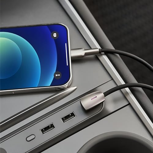 Ultimate Incar USB Charging Cable for Tesla Models – Fast Charging Solution with Enhanced i OS Compatibility, Durable Design, and Tangle-Free Convenience for Road Trips and Daily Use – Elevate Your Tesla Charging Game Now!