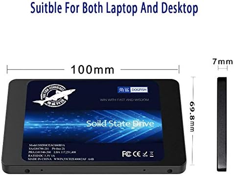 Transform Your Computing Experience with the Dogfish 64 GB SATA III Internal SSD – Boost Speed and Efficiency for Desktops & Laptops! Elevate Boot Times and Multitasking with Reliable Solid State Technology! Ideal for Storing Essential Applications and Files, This Compact 2.5″ Drive Ensures Seamless Compatibility and Hassle-Free Installation for All Users. Enjoy Unmatched Durability and Dependability with the Dogfish SSD, Perfectly Tailored for Budget-Savvy Consumers Seeking High-Performance Storage Solutions! Experience the Future of Fast Data Access and Enhanced System Responsiveness with Every Click!