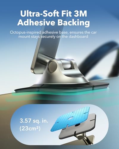 Transform Your Driving Experience with the ESR Qi2 15 W Mag Safe Car Mount Charger – Universal Dashboard & Tesla Compatible Magnetic Wireless Charger for i Phone 16/15/14/13/12 – Adjustable Phone Holder for Optimal Viewing – Fast Charging & Enhanced Safety Features