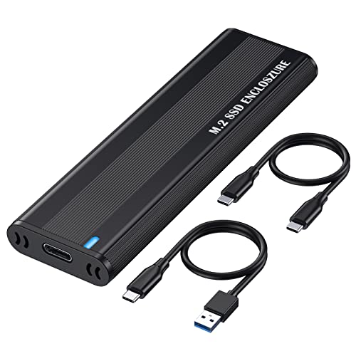 Supercharge Your Storage with Cablecc USB4 20 Gbps Type-C M.2 NVME/SATA SSD Enclosure – Effortless Data Transfer and Maximum Compatibility for 2280/2242/2260 mm Drives – RTL9220 Chipset for Enhanced Performance and Portability