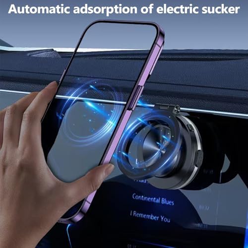 Revolutionize Your Driving with the Maggrip Pro 360 2.0: Ultimate 360° Rotatable Magnetic Car Phone Holder – Effortless Installation with Electric Suction Cup Technology for Any Smartphone – Secure, Durable, and Stylish Black Design for Enhanced Safety and Convenience