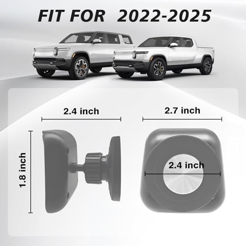 Transform Your Rivian R1 Travel Experience with the Ultimate Adjustable Seat Back Phone Holder – Mag Safe Compatible, 360° Rotating Tablet Mount for 2022-2025 Rivian R1 T & R1 S – Effortless Installation and Universal Fit for All Smartphones, Ideal for Hands-Free Navigation and Entertainment on the Go