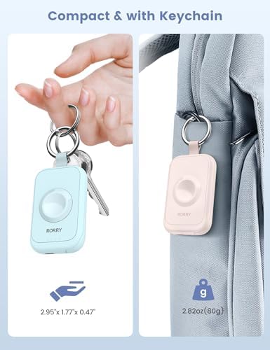 Compact RORRY 2500 m Ah Portable Charger for Apple Watch – Fast Charging Power Bank with Built-in USB-C Cable, Ideal Travel Companion for Series 10, 9, 8, 7, 6, 5, Ultra 2, and SE, Stylish Pink Design for On-the-Go Charging and Enhanced Device Compatibility