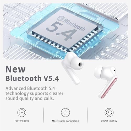 Premium Bluetooth 5.3 Wireless Earbuds with Deep Bass and 40-Hour Playtime – IP7 Waterproof In-Ear Headphones Featuring 4 HD Microphones for Crystal-Clear Calls and Ergonomic Comfort – Ideal for Android & i OS Users in Vibrant Green