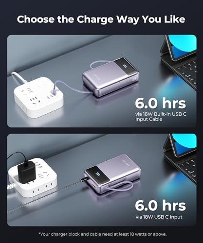 High-Capacity 30,000 m Ah Portable Power Bank with Built-in USB-C Cable – 22.5 W Super Fast Charging for i Phone, i Pad, Google, Xiaomi – Ideal for Travel, Camping, and Emergency Power Solutions – Slim and Lightweight Design with 17-Layer Safety Protection for Maximum Reliability – Perfect for Charging Multiple Devices Simultaneously – Enjoy 24/7 Customer Support and 36-Month Warranty