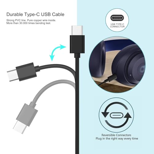 6 FT USB C Charger for Bose Devices – Fast Charging Cable for Quiet Comfort II, 700 UC, Ultra Open Earbuds, QC 45 Headphones & Sound Link Flex/Max Speakers – Durable & Convenient Power Solution for Ultimate Audio Performance