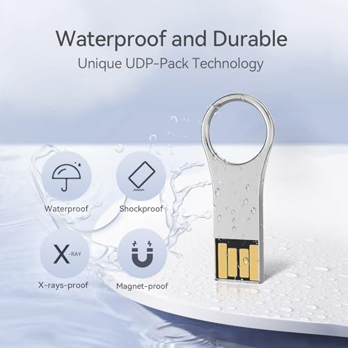 RAOYI 64 GB Metal Key Shape USB Flash Drive – 5 Pack Stylish & Durable USB 2.0 Memory Stick for Effortless Data Storage, Ideal for PC, Laptop & Desktop Use – Compact, Lightweight & Reliable Keychain Accessory