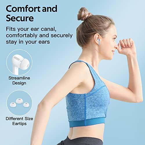 TAGRY True Wireless Bluetooth Earbuds – 60 Hours Playback with LED Battery Display, IPX5 Waterproof, Wireless Charging Case – Perfect for Sports, TV, Smartphones, and Laptops – Superior Sound Quality and Comfort for Active Lifestyles
