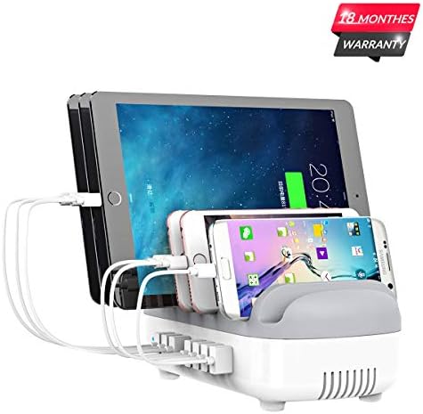 Ultimate 10-Port USB Charging Station by ORICO – 120 W Multi-Device Docking Organizer for i Pads, i Phones, Tablets, Kindles & Phones – High-Speed Charging with Safety Features for Streamlined Tech Management