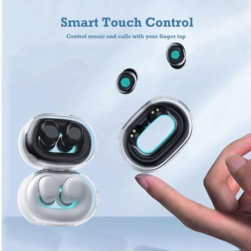 Invisible Mini Bluetooth Earbuds for Small Ear Canals – Discreet Skin Tone Design for Seamless Comfort in Sleep and Active Lifestyles – Lightweight, Sweat-Resistant with Superior Audio Clarity and Effortless Pairing – Perfect Companion for Travel and Daily Use