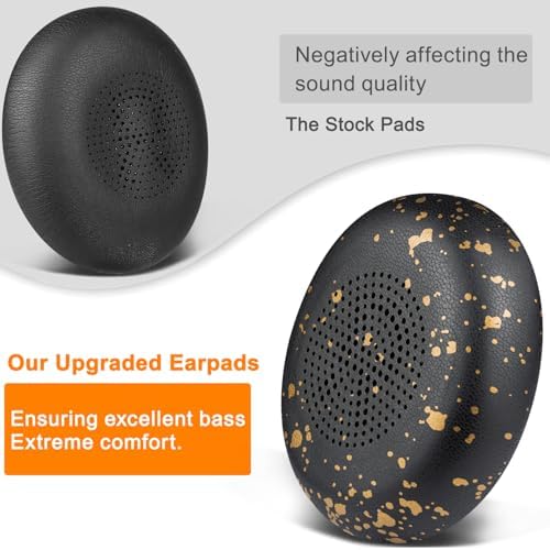 Premium SOULWIT Replacement Earpads for Jabra Evolve2 65 & 40 – Ultra-Comfort Protein Leather Cushions for Enhanced Sound Isolation and Longevity – Effortless Installation in Sleek Black Finish – Perfect On-Ear Headset Upgrade for Extended Listening and Productivity