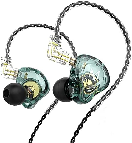 FEDAI TRN MT1 High-Fidelity In-Ear Monitor Earbuds – Premium 10 mm Dynamic Driver Technology, Detachable Cable for Customization, Built-in Microphone for Effortless Calls, Sleek Black Design for Audiophiles and Everyday Use – Unmatched Sound Quality and Versatile Device Compatibility
