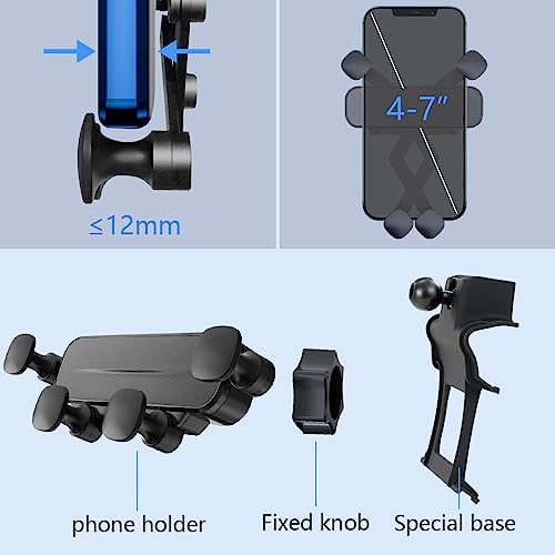 Audi-Compatible UNQIN Car Phone Holder Mount – 360° Rotation Smartphone Bracket for A6, A7, S6, S7, RS6, RS7 & Allroad (2012-2018) – Ultimate Hands-Free Navigation & Stylish Interior Solution – Easy Tool-Free Install, Durable Design, Adjustable Viewing Angles for Enhanced Safety
