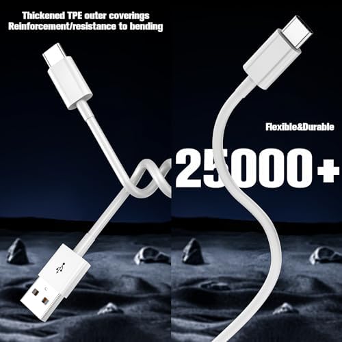 Premium Carplay Cable for i Phone 16/15 & i Pad – 6 ft USB A to USB C Charging & Sync Cord – Enhanced Speed & Compatibility for Seamless Connectivity in Your Vehicle – Durable White Design for Everyday Use – Ideal for i Phone 16/15 Pro, Plus & Max Models, i Pad 10 th Gen & Air – Elevate Your Driving Experience with High-Performance Data Transfer & Power Solutions
