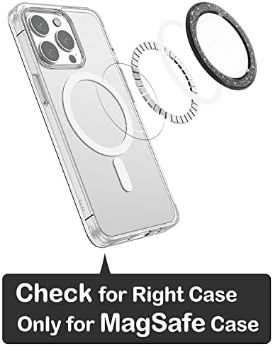 Upgrade Your i Phone Experience with Metisinno Purple Translucent Magnetic Base for Pop Socket Grips – Seamless Compatibility with Mag Safe Cases for Effortless Use and Stylish Appeal