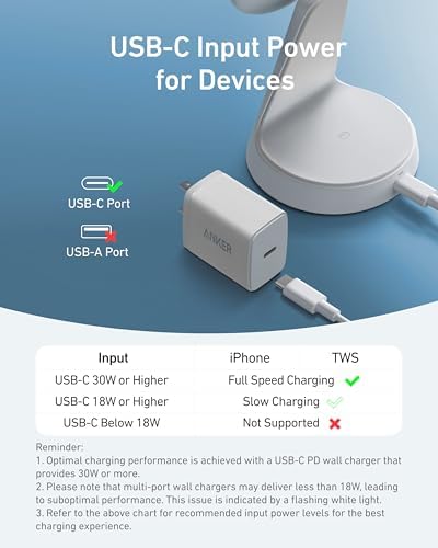 Anker 2-in-1 Mag Safe Wireless Charging Stand for i Phone 16, Qi2 Certified 15 W Ultra-Fast Charger, Adjustable Design with Dual Functionality for i Phone and Air Pods, Sleek Black Finish – Optimal Speed and Style for Modern Devices