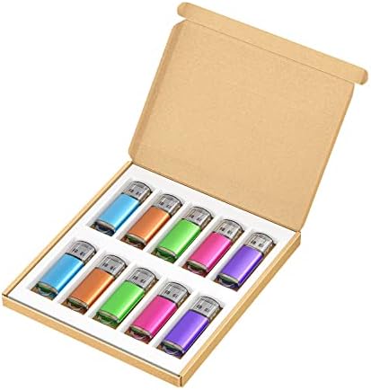 K&ZZ 5 Pack Multicolored 64 GB USB Flash Drives – High-Speed USB 2.0 Thumb Drives for Seamless Data Storage and Transfer – Ideal Portable Jump Drives for PC and Laptop Users – Vibrant and Durable Memory Stick Set for Effortless File Management
